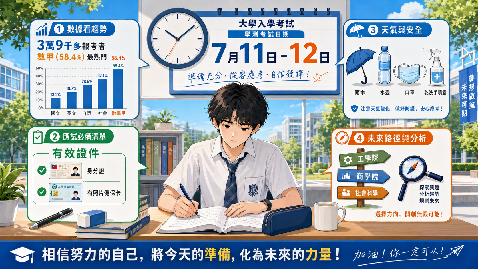 115分科測驗倒數！完整掌握分科考試時間、報考人數與應試提醒
