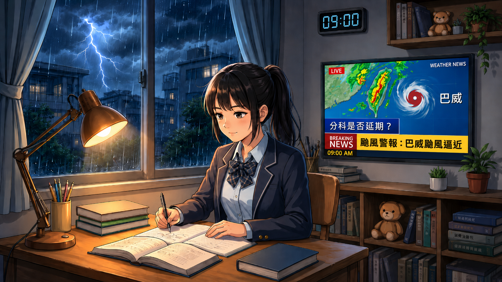颱風快報🚨強颱巴威逼近會延期嗎？大考中心最後公告時程與考生「風雨無阻」三大應變攻略